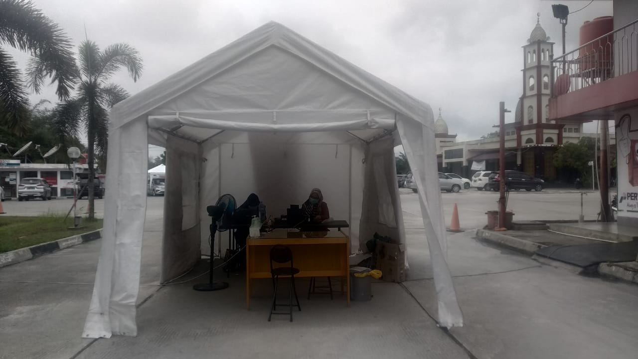 Drive Thru Swab Test di Pekanbaru