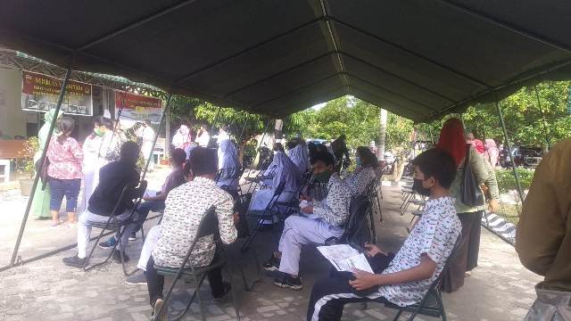 Korem 031 WB Taja Vaksinasi untuk Pelajar SMP Kartika