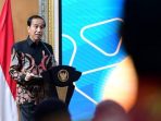 Presiden Joko Widodo membuka Rapat Koordinasi Nasional Rakornas Pengawasan Intern Pemerintah Tahun 2023 di Gedung Badan Pengawasan Keuangan dan Pembangunan BPKP