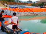 Kolam Rendaman Milik PT AKM di Pegunungan Vatutela Kelurahan Tondo Kecamatan Mantikulore Kota Palu ( Dok: JATAM Sulteng)