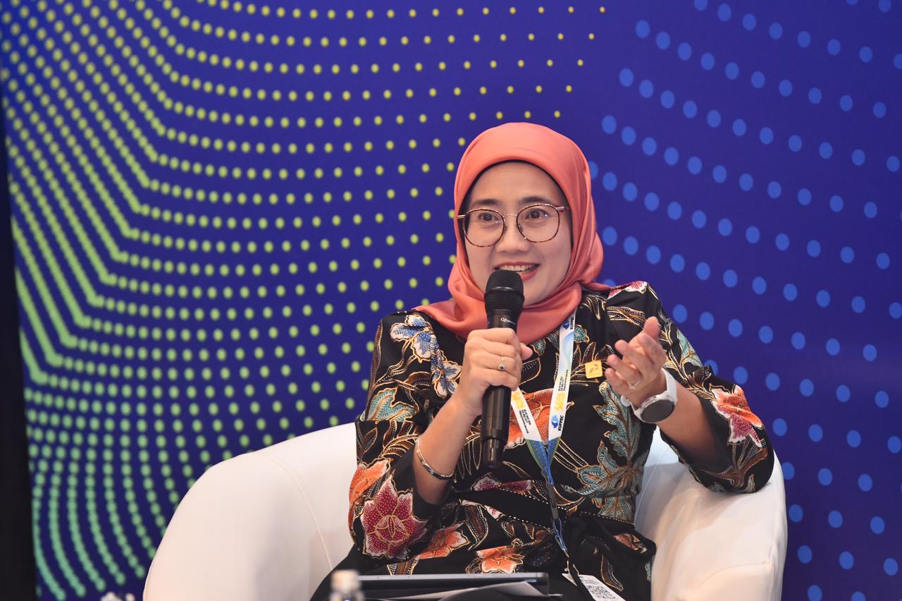 Direktur SPPU Pertamina Emma Sri Martini menjadi Narasumber saat sesi Students Meet The Global Executive saat acara 50th IPA Convex yang diselenggarakan di ICE BSD, Tangerang, Banten pada Rabu (20/5/2026)