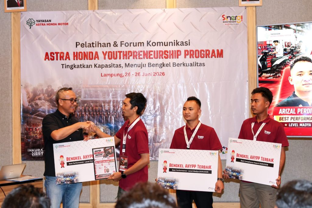 Bengkel Binaan Yayasan AHM Catat Omzet Rp7,9 Miliar, Serap 43 Tenaga Kerja