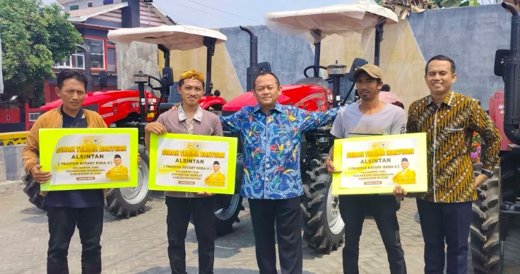 Sarmuji Salurkan Alsintan untuk Petani Blitar, Dorong Teknologi Pertanian Masuk ke Lahan