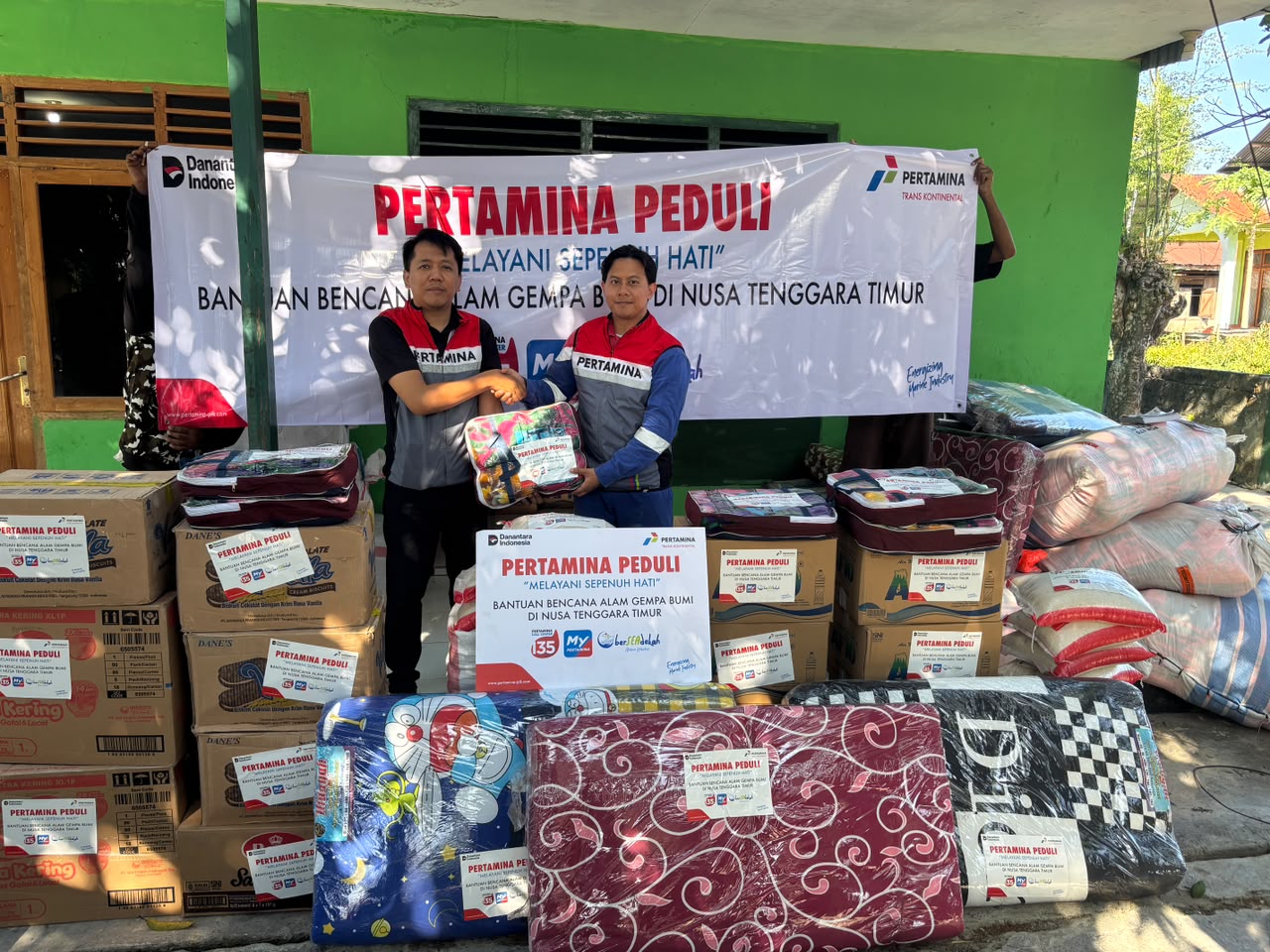 Pertamina Trans Kontinental Salurkan Bantuan untuk Bencana dan Jaga Keandalan Layanan Maritim untuk Dukung Penyaluran Energi di NTT